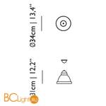 Подвесной светильник MOOOI Salago small MOLSAL-S--H - Схема