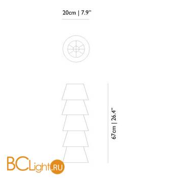 Напольный светильник MOOOI Set up shades 5 MOLS5-----W - Схема
