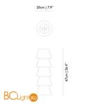 Напольный светильник MOOOI Set up shades 5 MOLS5-----W - Схема