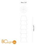 Напольный светильник MOOOI Set up shades 6 MOLS6-----W - Схема