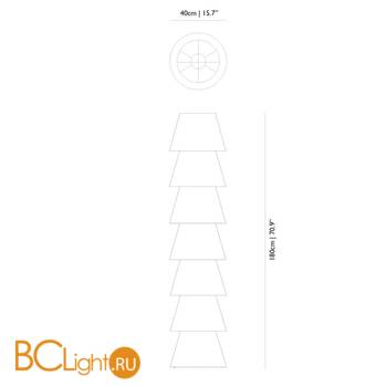 Напольный светильник MOOOI Set up shades 7 MOLS7-----W - Схема