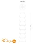 Напольный светильник MOOOI Set up shades 7 MOLS7-----W - Схема