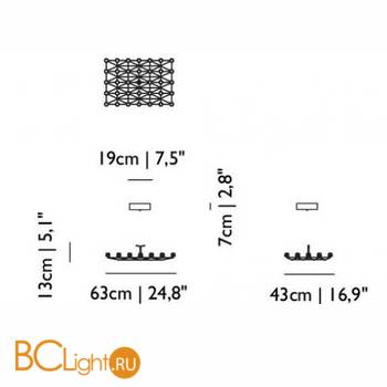 Подвесной светильник MOOOI Space frame S MOLSF--S--NA - Схема