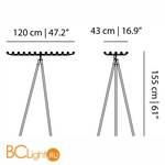 Напольный светильник MOOOI Space frame FLOOR MOLSFF---C - Схема