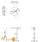 Торшер MOOOI Statistocrat FLOOR MOLSTF-9005 - Схема