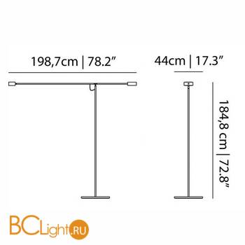 Торшер MOOOI T lamp MOLTLAMP - Схема