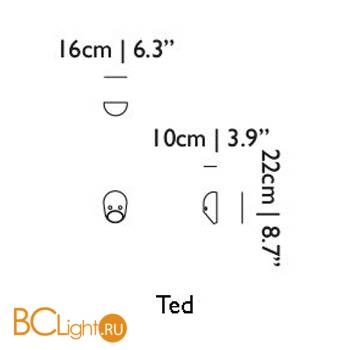 Настенный светильник MOOOI The party Ted 8718282301891 - Схема