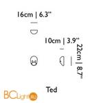 Настенный светильник MOOOI The party Ted 8718282301891 - Схема