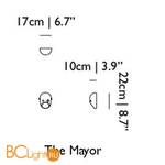 Настенный светильник MOOOI The party The Mayor 8718282301884 - Схема