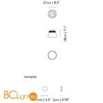 Подвесной светильник MOOOI Valentine Baby MOLVAB----CA - Схема