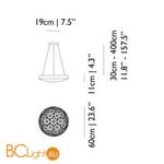 Подвесной светильник MOOOI Valentine Flat MOLVAFA---CA - Схема