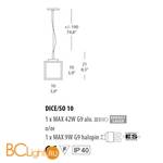Подвесной светильник Morosini Dice SO10 0360SO08A0AL - Схема
