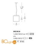 Подвесной светильник Morosini Dice SO20 0361PP08A0AL - Схема