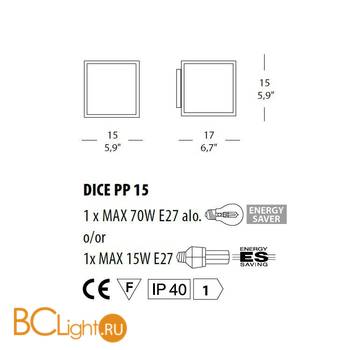 Настенно-потолочный светильник Morosini DICE PP 15 0362PP08C0AL - Схема