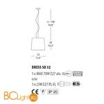 Подвесной светильник Morosini Dress SO32 0152SO01AVAL - Схема