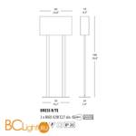 Торшер Morosini Dress R TE 0390TE01SIIN - Схема