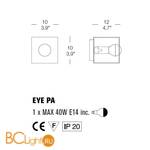 Настенный светильник Morosini Eye PA Alu - Схема
