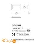 Настенно-потолочный светильник Morosini Flat PP35 E 0290PP06BSFE - Схема
