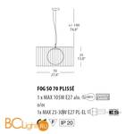 Подвесной светильник Morosini Evi Style Fog Plisse SO70 0211SO08MKIN - Схема