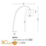 Торшер Morosini Fog TE A 0201TE08MKIN - Схема