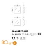 Настенно-потолочный светильник Morosini In&Out PL60 AL 0600PP06BIAL - Схема