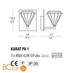 Бра Morosini Karat PA1 0900PA04CTAL - Схема