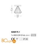 Спот Morosini Karat PL1 0900PL04SAAL - Схема