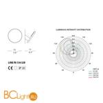 Настенный светильник Morosini Link PA150 LED 0510PA06BLLD - Схема