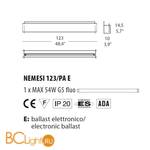 Настенный светильник Morosini Nemesi PA123 E 0023PA02BSFE - Схема