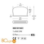 Подвесной светильник Morosini Evi Style Oasi SO100E 0800SO06BLFL - Схема