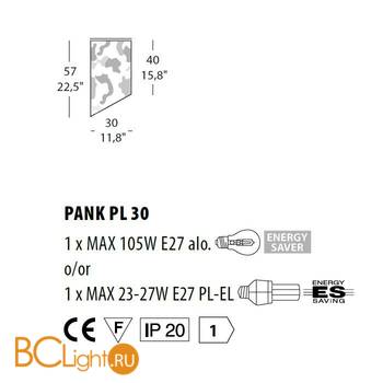 Потолочный светильник Morosini Pank Camouflage PL30 C3 0521PL06C3FL - Схема