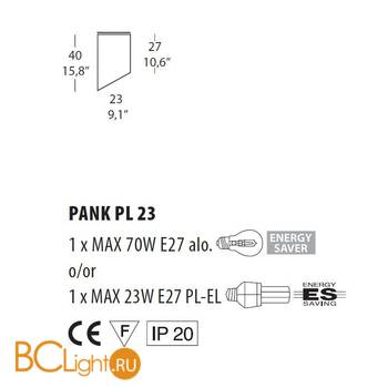 Потолочный светильник Morosini Pank PL23 0521PL06B2FL - Схема