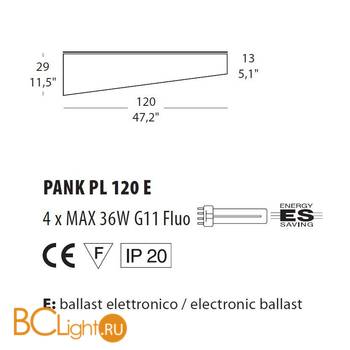 Потолочный светильник Morosini Pank PL120 E 0526PL06GRFE - Схема