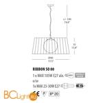 Подвесной светильник Morosini Ribbon SO 80 0481SO08MKIN - Схема