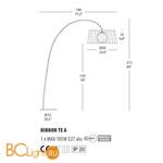 Торшер Morosini Ribbon TE A 0481TE06NOIN - Схема
