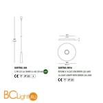 Подвесной светильник Morosini Santral SANTRAL 280 w/o glass x 16 luci 0561CA07SVL3x16+0561RO07 - Схема