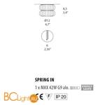 Встраиваемый светильник Morosini Spring IN 0450IN04CTAL - Схема