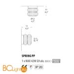 Спот (точечный светильник) Morosini Spring PP 0450PP04CTAL - Схема