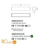 Настенный светильник Morosini Sunrise ECO SUNRISE ECO PA510 LED 0594PA01SAL3 - Схема