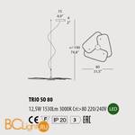 Подвесной светильник Morosini Trio SO80 RE 0610SO03REL3 - Схема
