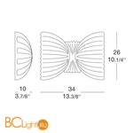 Бра MURANOdue Gallery Butterfly P 0000513 - Схема