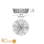 Потолочный светильник MURANOdue Gallery Campiello PL 65 0000392 - Схема