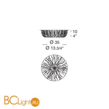 Потолочный светильник MURANOdue Gallery Campiello PL 35 0000394 - Схема