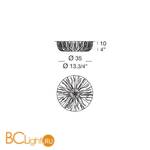 Потолочный светильник MURANOdue Gallery Campiello PL 35 0000394 - Схема