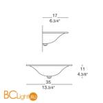 Бра MURANOdue Gallery Caorlina P 0000496 - Схема