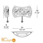 Бра MURANOdue Gallery CHARME P 0000483 - Схема