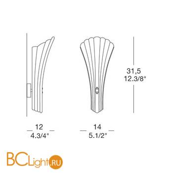 Бра MURANOdue Gallery Contessina MINI P 0000487 - Схема