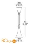 Торшер MURANOdue Gallery La Lumiere 0000645 - Схема