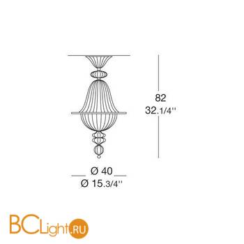 Потолочный светильник MURANOdue Gallery 3517 S1 0000660 - Схема