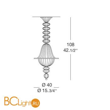 Потолочный светильник MURANOdue Gallery 3517 S2 0000747 - Схема